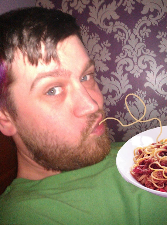 An Amusing Spaghetti and Duck Face Mash Up