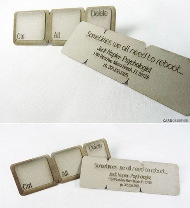 Some Very Wacky and Creative Business Card Designs
