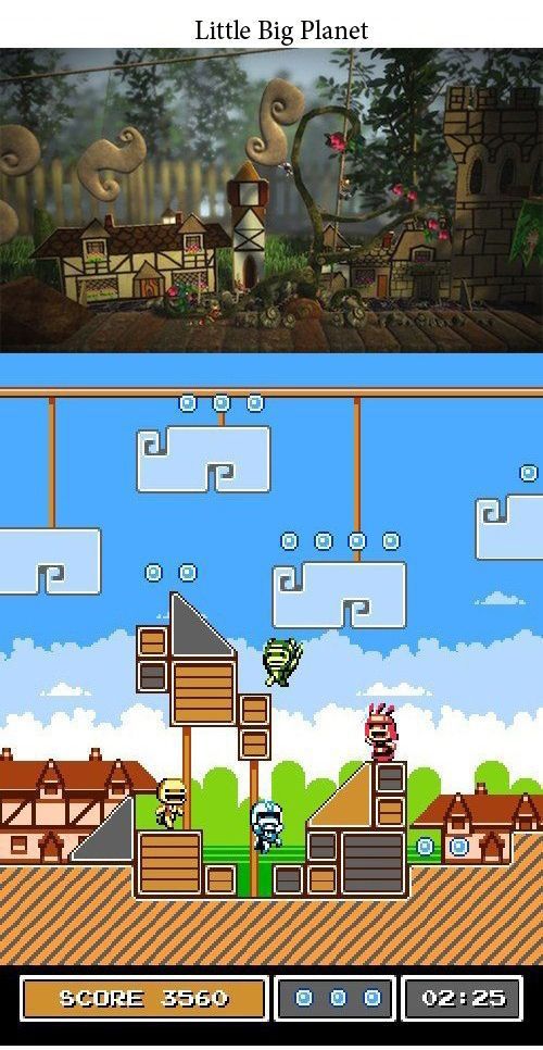 If Modern Day Video Games Were Made in Old School Style