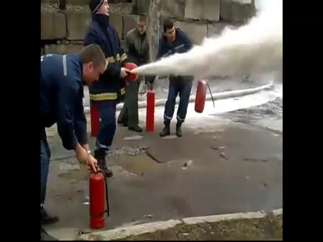 Russian Firefigters Never Miss an Opportunity to Have Some Fun 