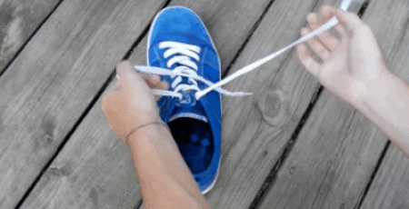 The Quickest Way to Tie Your Shoe Laces