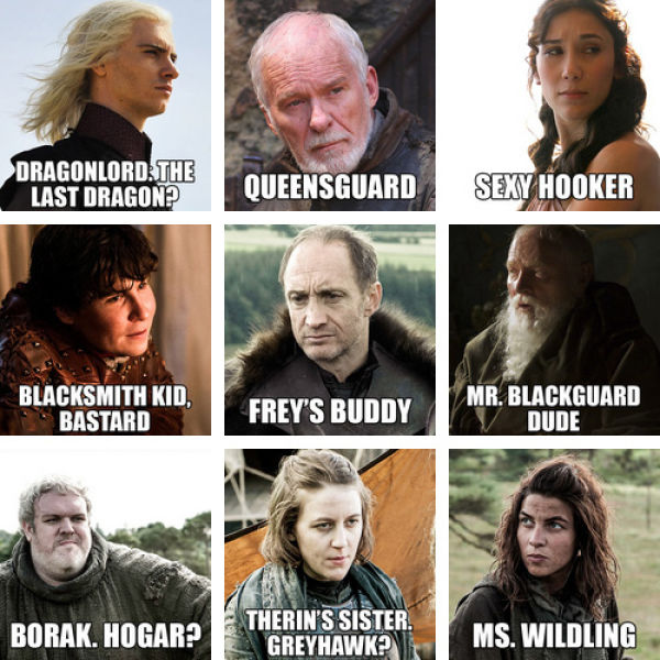 What the “Game of Thrones” Characters Should Really Be Named (7 pics ...