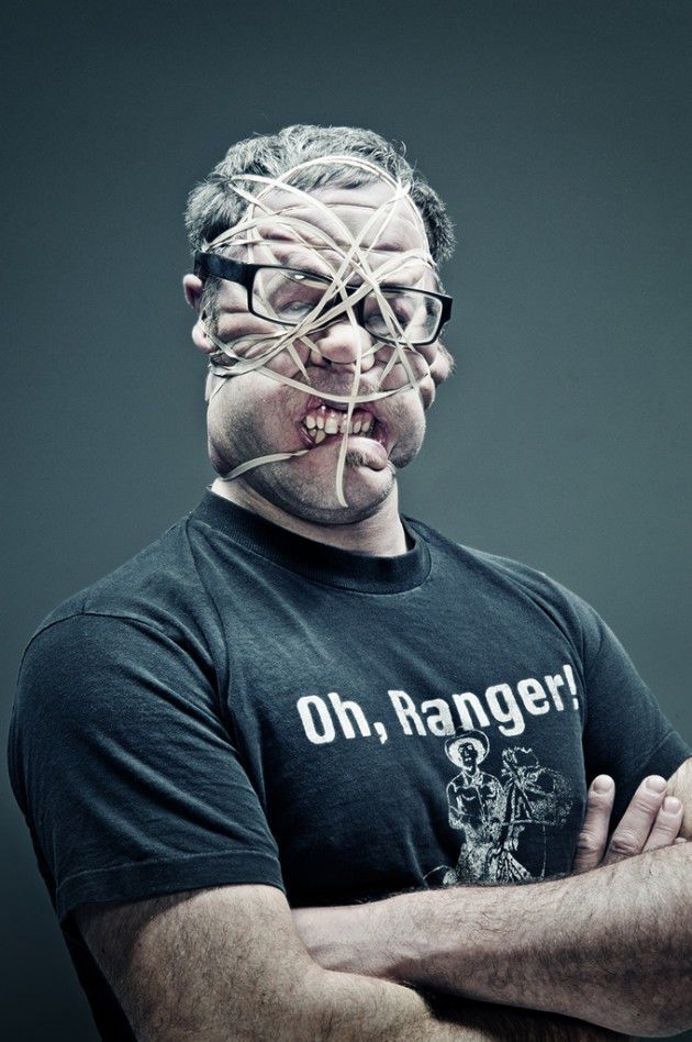 Bizarre Photo Project with Rubber Bands