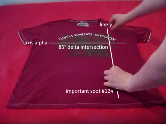 An Even More Simple and faster Technique to Fold a T-Shirt 