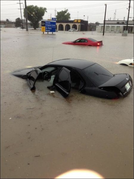 Extreme Flooding on the Streets of Toronto