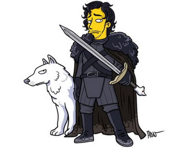 “Game of Thrones” Characters Get a “Simpson’s” Makeover