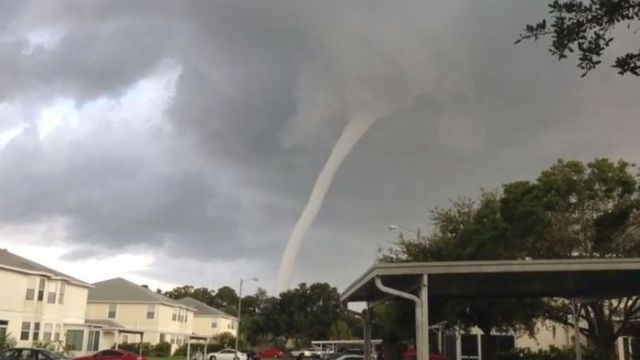 The Attack of the Waterspout in Tampa Bay, Florida