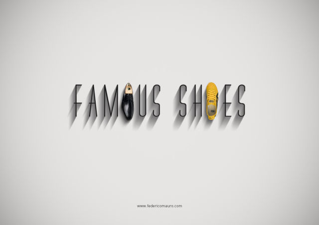 Famous People Represented as Shoes