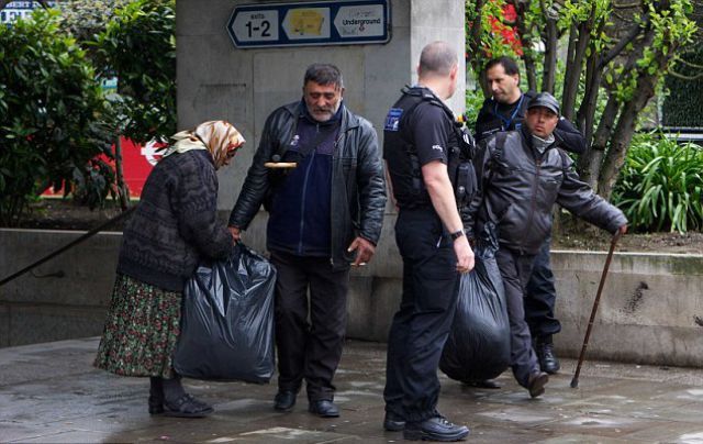 Romanian Gypsies Turn UK Streets into a Filthy Mess