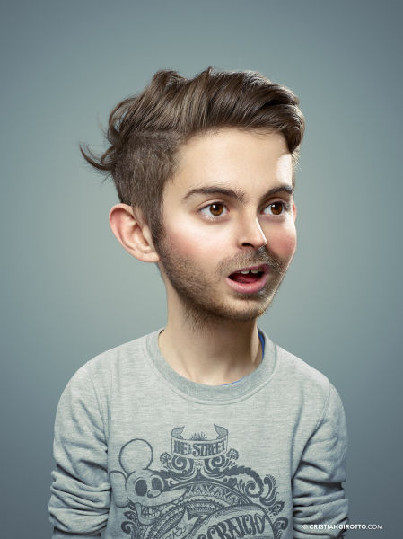 Adults Get a Photoshop Makeover to Look Like Kids