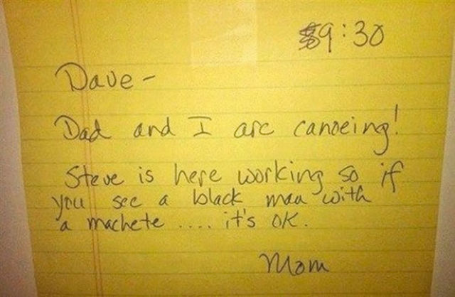 Amusing Notes from Parents who See the Funny Side of Life Amusing Notes from Parents who See the Funny Side of Life