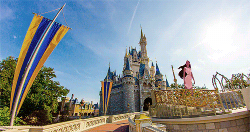 Disney Characters Visit Actual Disney Theme Parks in Real Life
