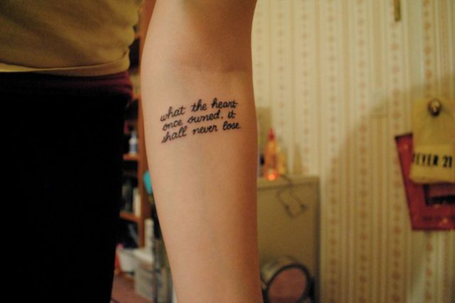 Tattooed Text Art That’s Truly Terrific