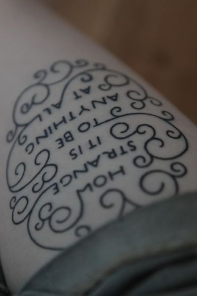 Tattooed Text Art That’s Truly Terrific