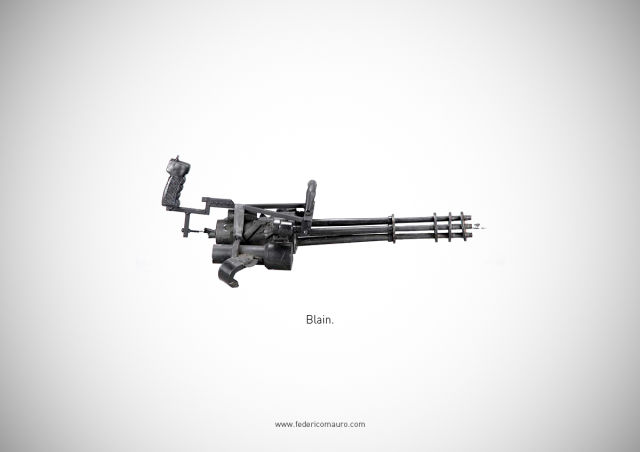 An Assortment of Guns That Represent Great Movie Characters