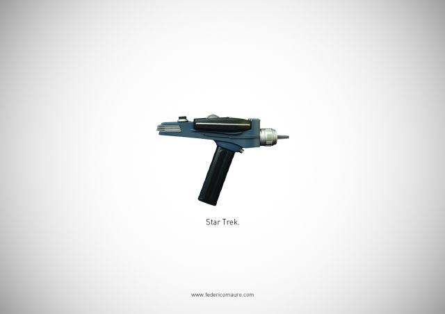 An Assortment of Guns That Represent Great Movie Characters