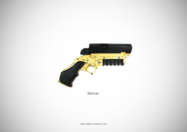 An Assortment of Guns That Represent Great Movie Characters