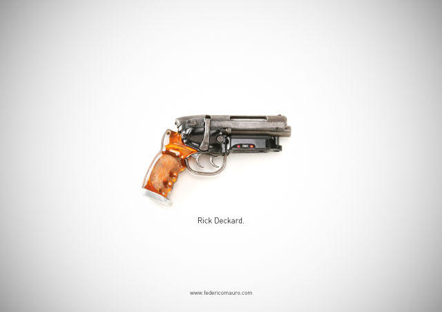 An Assortment of Guns That Represent Great Movie Characters