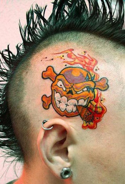 Head Tattoos That Are Quite Creative