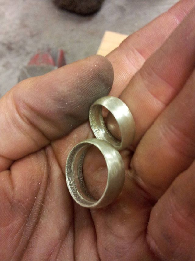 Unique Hand-Made “Coin Rings”