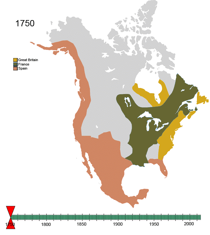 Animated Timeline of North America