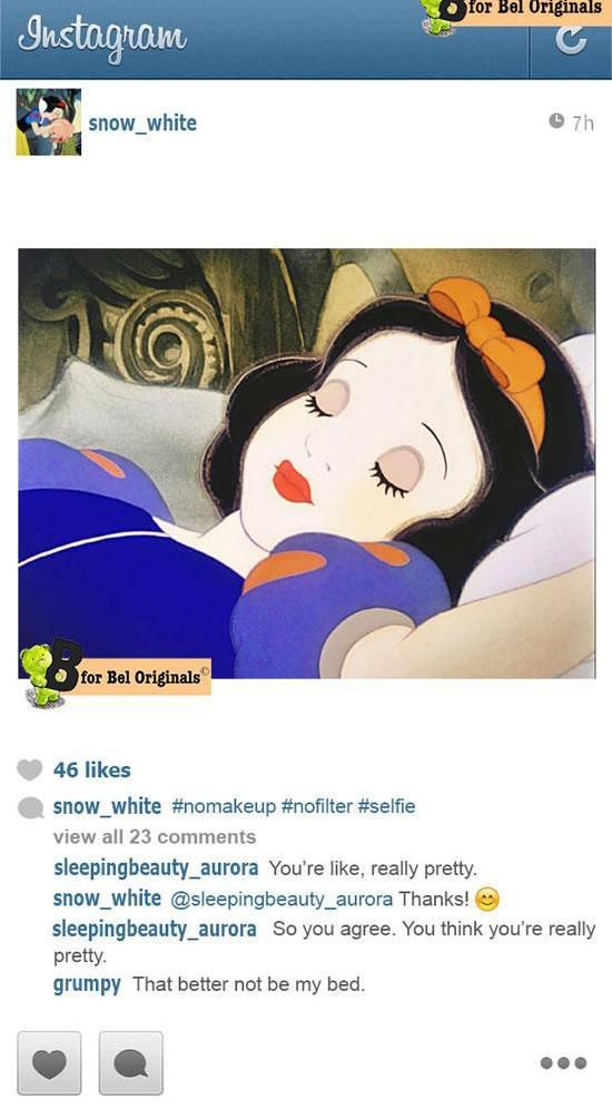 Instagram in the World of Disney Princesses