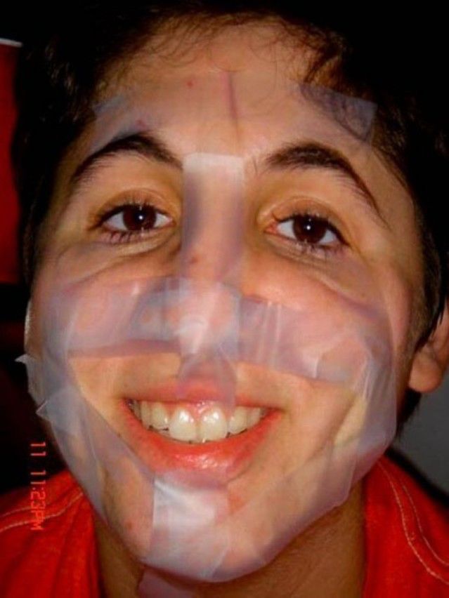 When Scotch Tape and Your Face Come Together