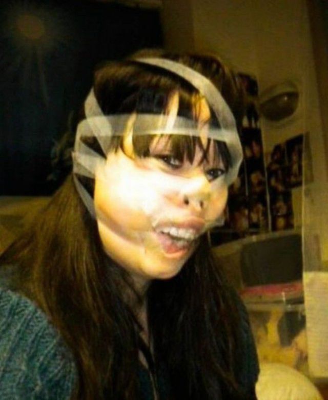 When Scotch Tape and Your Face Come Together