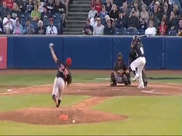 Pitcher’s Quick Reaction Saves Him from, I Dunno… Dying!! 