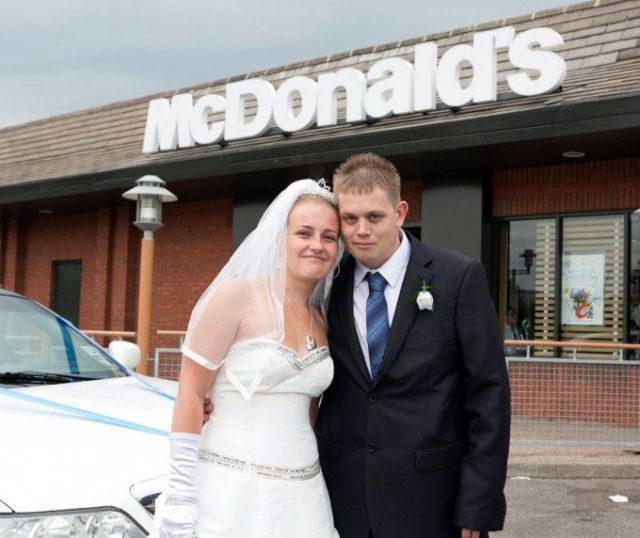 Couple’s Fast-Food Wedding Reception!