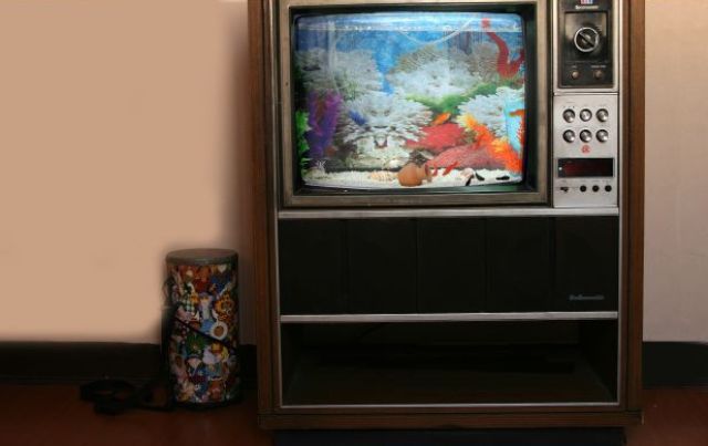 Old TV Turned into Awesome Aquarium
