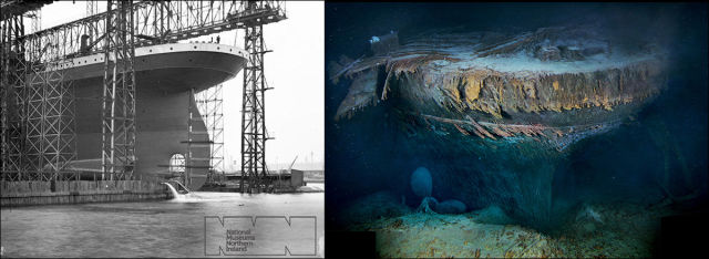 Undersea Photos of the Titanic Wreckage