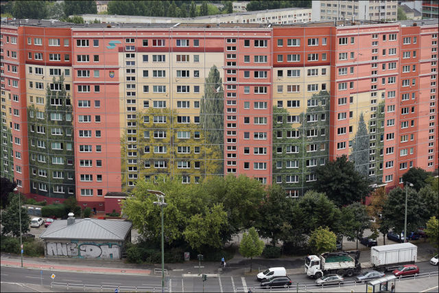 A Cool and Creative One-of-a-kind Painted Apartment Building