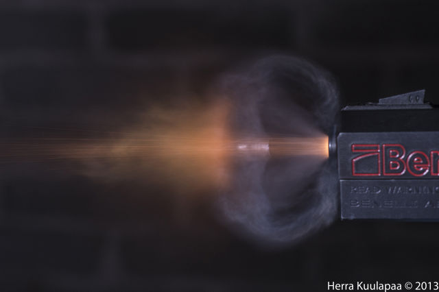 Awesome Stills of a Gun Shot Travelling in Slow Motion