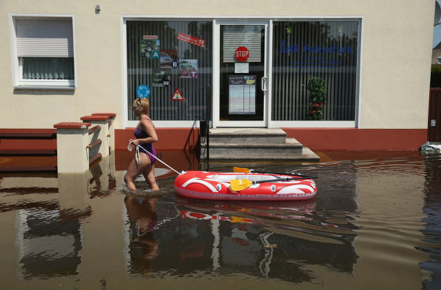 People Looking at the Bright Side of Flooding…