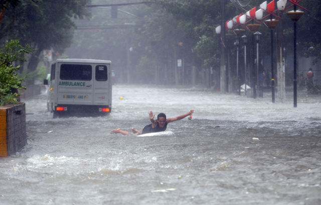 People Looking at the Bright Side of Flooding…