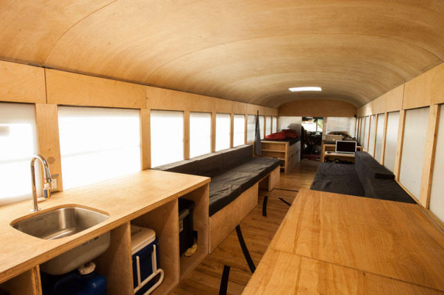A Cool School Bus Conversion into a Fully-Functional Mobile Home