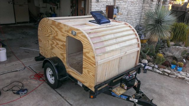 A Homebuilt Mobile Home on a Trailer