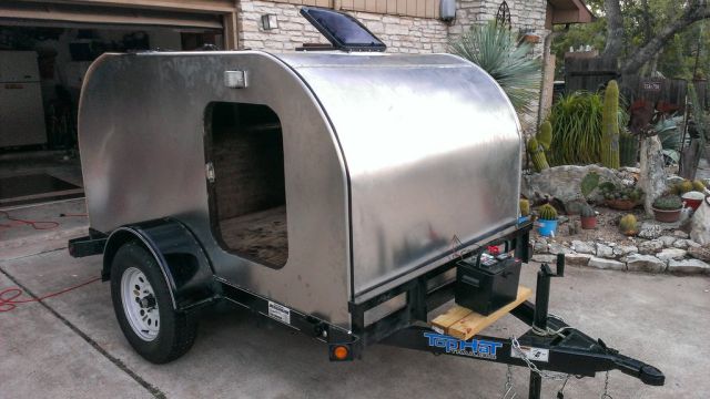 A Homebuilt Mobile Home on a Trailer