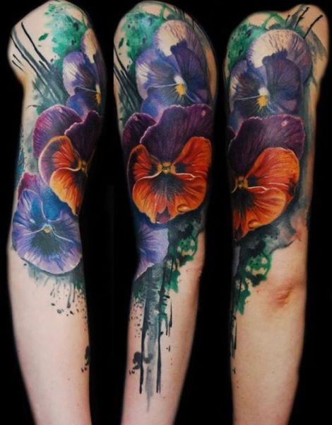 Tattoos Done in the Style of Watercolour Art