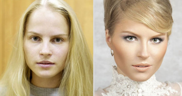 Russian Girls Look Dramatically Different after Makeup