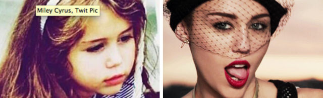 Sweet Childhood Photos of Music Stars Compared to Recent Pics