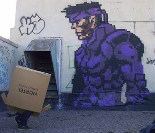 Cool Video Game Styled Street Art