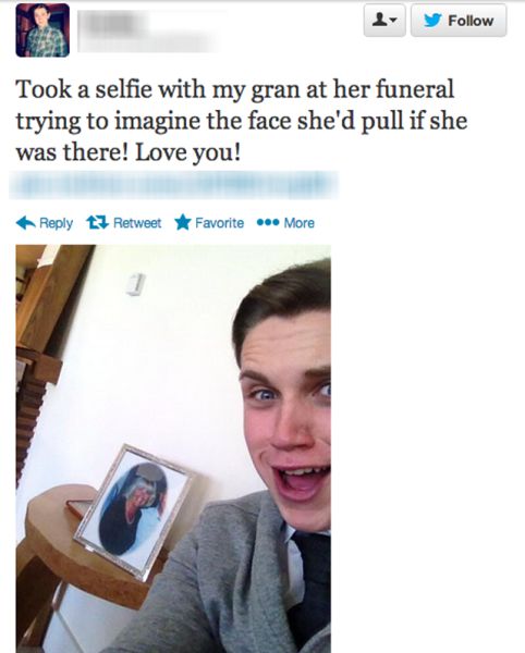 The Real People Who Actually Take Selfies at Funerals