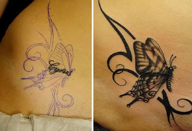 Clever and Creative Cover-Up Tattoo Art