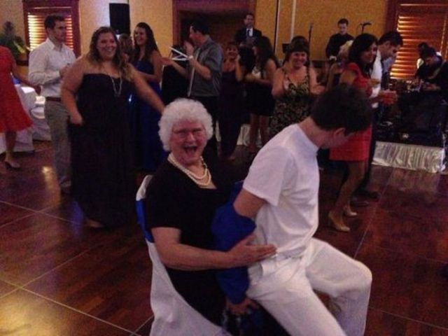 Old People Having a Little Bit of Fun