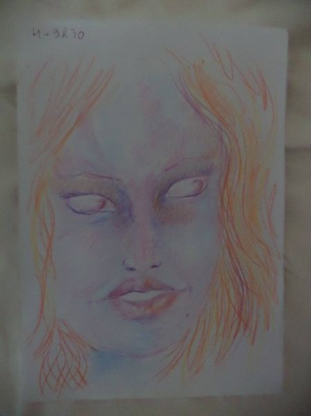 Girl Draws Self Portraits During LSD High