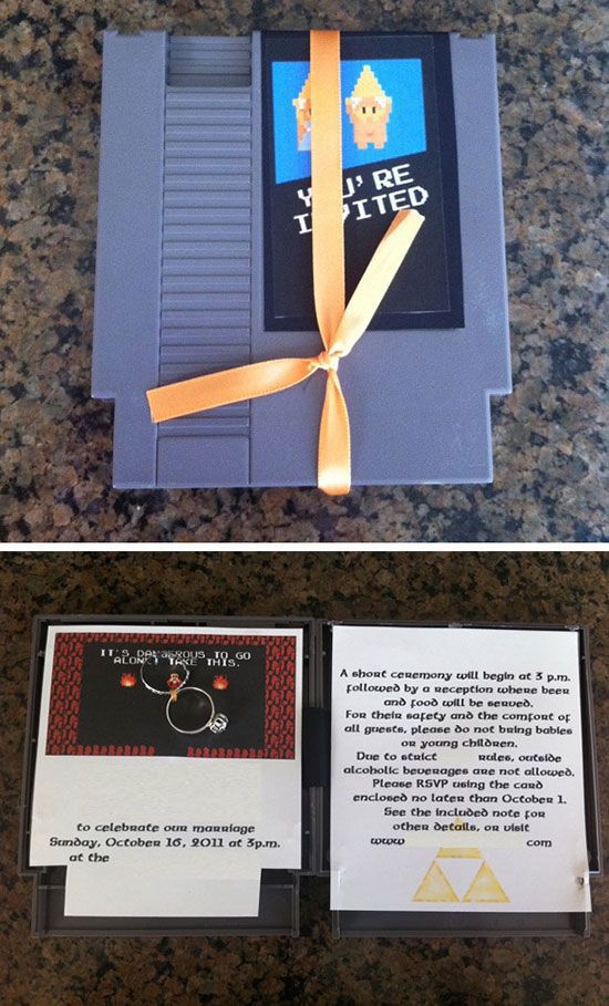 Wedding Invitation Designs That are Super Geeky