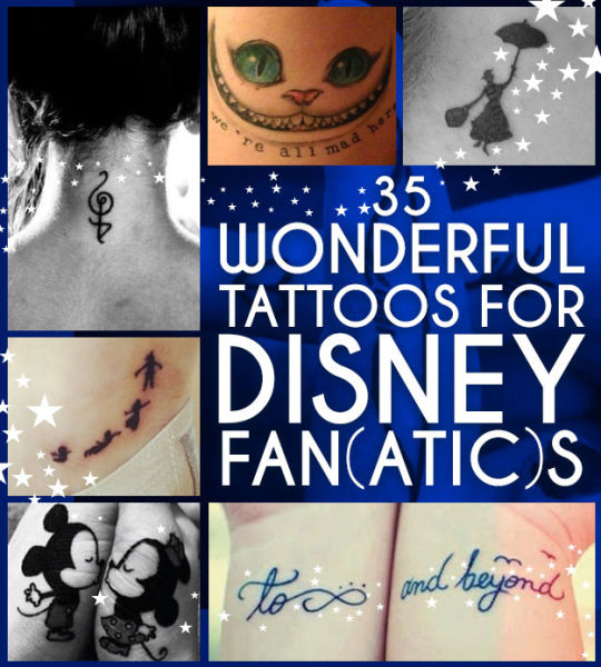 Disney-Themed Tattoos Done by Die-Hard Fans