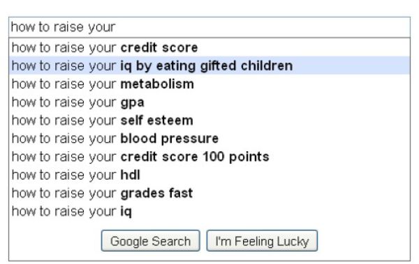 The Craziest and Wackiest Google Suggestions of all Time